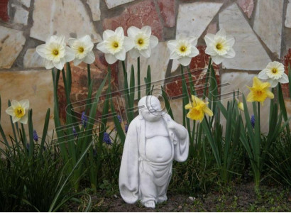 Happy Buddha Statue Figur Garten Figuren Statuen Skulptur Skulpturen